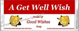 Get Well Wishes Candy Wrapper Sample 2