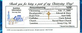 Baptisim Boy candy favor sample 1 Back