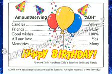 Happy Birthday Candy Kit Kat Bar Wrapper Back