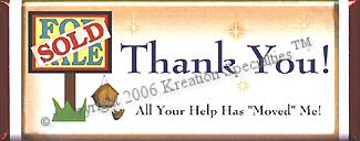 Thank You  we moved Candy Wrapper 