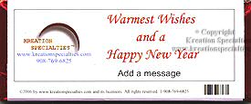 Happy Holidays Corporate Candy Bar Back