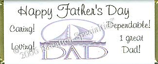 Father's Day Candy Bar Wrapper