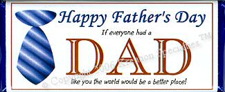 Happy Father Candy Bar Favor