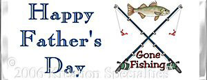 Happy Father's Day Gone Fishing Candy Bar