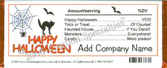 SPOOKtacular Year Candy Wrapper Back