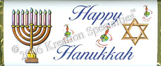 Personalized Happy Hanukkah Candy Bar