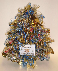 Hanukkah Chocolate Bar Tree
