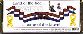 Support Our Troops Wrapper -1- Back