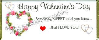 Valentine I Love You Candy Wrapper Front 6