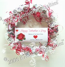 Valentine's Day Hershey's� Kisses�  Chocolate Candy Wreath