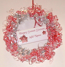 Personalized Hershey's� Sweet 16 Candy Kisses�  Wreath
